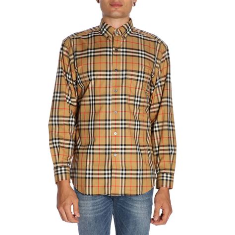 plaid burberry shirt ebay|Burberry men's shirts outlet.